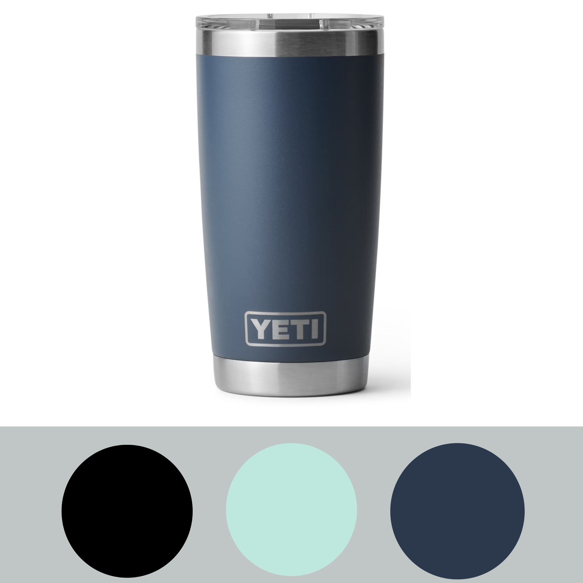 yeti colster silver &amp; navy 複数購入割引適用 yeti colster silver & navy 複数購入割引適用